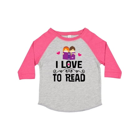 

Inktastic I Love to Read Girls Toddler T-Shirt