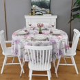 thumbnail image 2 of Pioneer Flower Floral Print Pattern Round Tablecloth 60"x60",Wrinkle Wipeable Table Cloth for Kitchen Dining Room Picnic Patio Party, 2 of 6