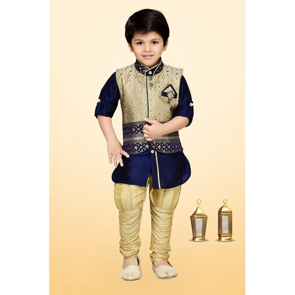 AJ Dezines Kids Kurta Pyjamas and waistcoat set for boys