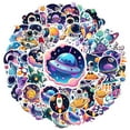 thumbnail image 2 of 35pcs-50pcs Cute Astronaut Stickers Cosmic Space Stickers Alien Rocket Stickers for Laptops Suitcases Phone, 2 of 9
