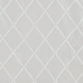 thumbnail image 5 of Madison Park Modern Curtain Diamond Sheer Embroidered Window Scarf,  50"x144", White, 5 of 5