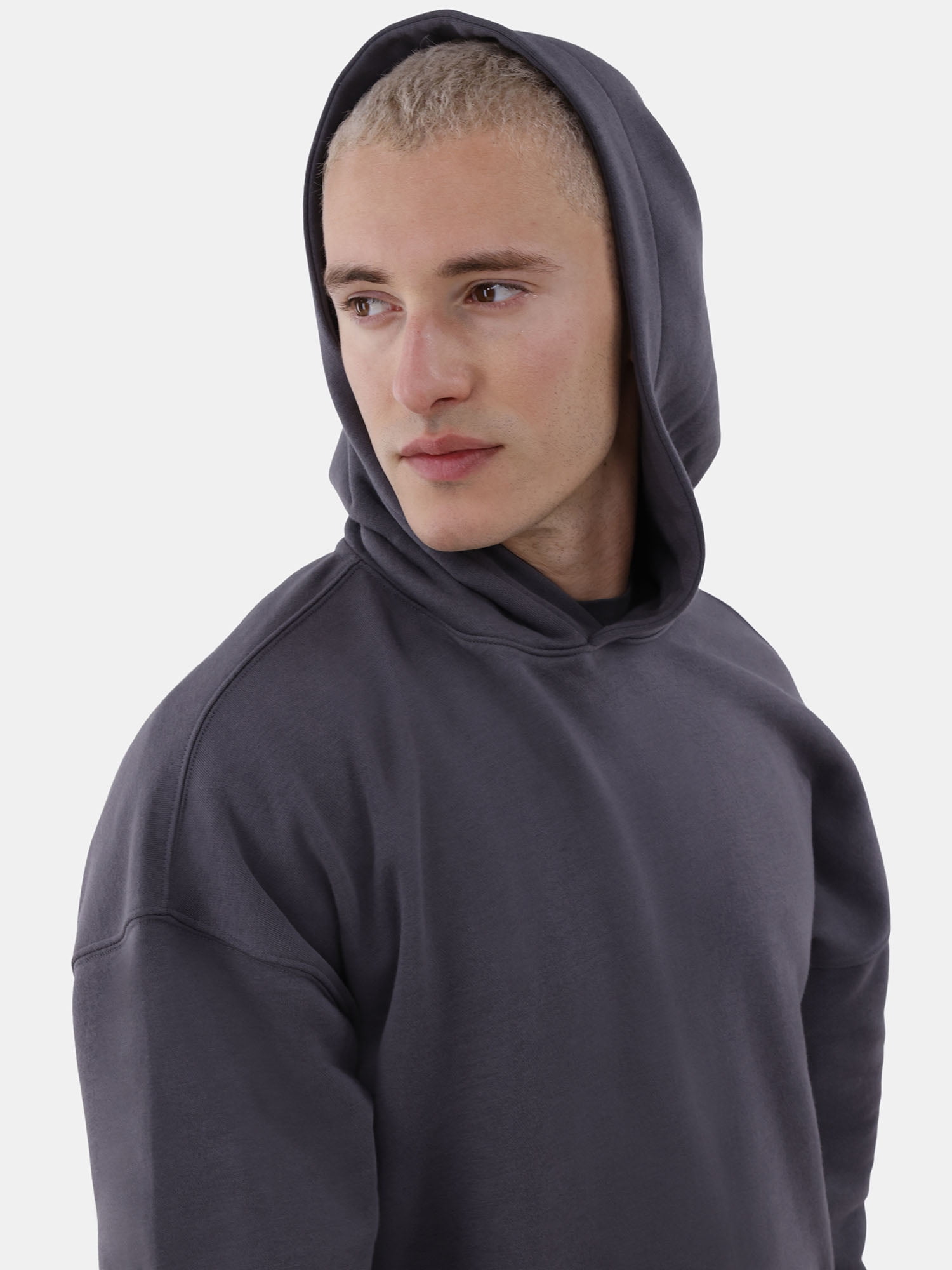 No Boundaries All Gender Oversized Fleece Hoodie Sweatshirt, 1 or 2-Pack, Men's
