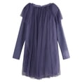 thumbnail image 2 of Richie House Little Girls Marine Lace Mesh Fabric Details Fashion Dress 2/3, 2 of 2