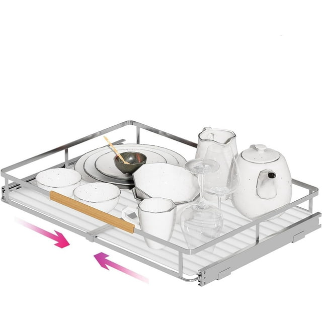 Expandable Pull Out Cabinet Organizer Slide Out Drawers for Kitchen Cabinets .~.&#;W x .&#;&#;D Pull Out Drawers for Kitchen Cabinets
