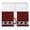 Red, variant on Red Black Plaid Semi Sheer Window Curtains 54 Inches Long, Country Vintage Bear Buffalo Gingham Rod Pocket Voile Silky Chiffon Curtain Light Filtering Drapes for Living Room, 52"x54", 2 Panels