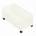 thumbnail image 2 of Storage Basket Laundry Bin Rolling Hamper Iron Construction for Clothes Toys Shoes in Any Room, 2 of 9