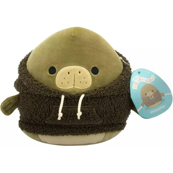 Squishmallows Wooster The Manatee 7.5 Inch Squad Plush- Official Jazwares Stuffed Animal Toy - Add to Your Squad - Gift for Kids, Girls & Boys