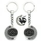 thumbnail image 1 of Llavero con patrón de brújula vikinga para hombre, colgante de cristal de luna girada de 360 grados, Metal, Trinity, runas nórdicas, símbolo de Odin, regalos, 1 of 3