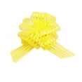 thumbnail image 1 of Tire de la cinta de lazos para envolver regalos, adornos de boda, suministros para fiestas, regalos multicolores, cestas, regalo de Navidad para Kits de decoración para fiestas Amarillo brillante Yuarrent HA060778-11, 1 of 6