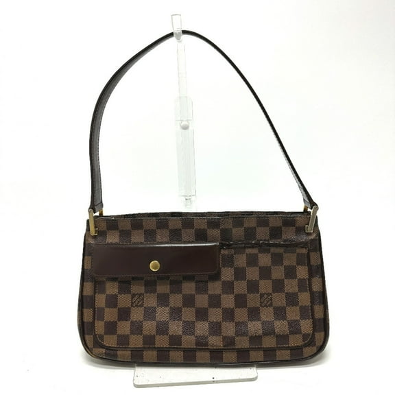 Pre-Owned LOUIS VUITTON N51129 Damier Aubergine Shoulder Bag, Canvas, Women's, Ebene... (Fair)