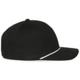 thumbnail image 3 of Outdoor Cap OC602 Mid Crown Structured Cap-Black, 3 of 8