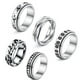 thumbnail image 4 of Anillos giratorios de 5 uds., anillos de ansiedad resistentes al desgaste, a prueba de herrumbre, anillo portátil para aliviar el estrés, banda Ropa, zapatos y accesorios Miscelánea Tipo 6 Sonducket AP006629-06, 4 of 6
