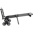 thumbnail image 5 of Stair Climbing Cart 460lbs Capacity, Portable Folding Trolley with 6 Wheels, Stair Climber Hand Truck with Adjustable Handle for Pulling, All Terrain Heavy Duty Dolly Cart for Warehouse (Style-C), 5 of 8