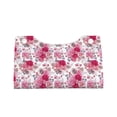 thumbnail image 3 of Uemuo Peonies And Roses Pattern Tissue Box Cover Holder, Triangle with Bottom Belt - PVC Leather Decorative Organizer for Tabletop, Bathroom, Car, Office, 3 of 9
