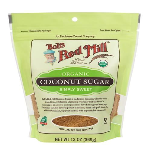 Bob’s Red Mill Organic Coconut Sugar, 13 Ounce Bag (Pack of 1), Non-GMO Natural Sweetener, Sugar Alternative, Sugar for Coffee, Tea & Recipes, Vegan, Paleo, Kosher