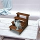 thumbnail image 5 of Elevador de exhibición de madera, portátil, duradero, de mesa, decoración sencilla, accesorios de exhibición para 4 capas 20cm, 5 of 7