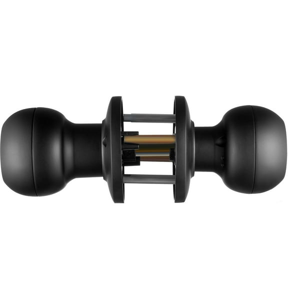 Keyless Smart Door Knob - Fingerprint & Bluetooth Enabled Biometric Lock, APP Remote Control, for Bedroom, Apartment, Office - Black