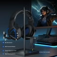 thumbnail image 7 of Ecomoment Wireless Gaming Headset 2.4G USB for PS5 Switch PC Mac,Bluetooth 5.2 Gaming Headphones with Microphone,PS5 Headsets with 3.5mm Wired for Xbox Series,40H Battery,Black&Blue, 7 of 7