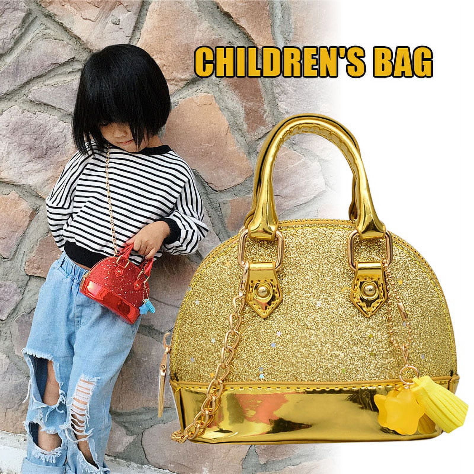 Stamens Trendy Kids Glitter Shoulder Bag Mini Grirls Crossbody Handbag  Purse Accessories Kids Girls Gifts Glitter(Trendy Fashion Mini Shoulder Bag