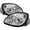 Ultra Shine Sterling Chrome Plated Housing, variant on AKKON - Fits 1998-2004 Mercedes Benz R170 SLK-Class Black Bezel 1 Piece LED Projector Headlights w/Corner Signal Lamps