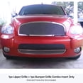 thumbnail image 3 of APS Compatible with Chevy HHR 2006-2011 Main Upper Lower Bumper Stainless Steel Chrome Mesh Front Grill Grille Insert Combo C77868T, 3 of 3