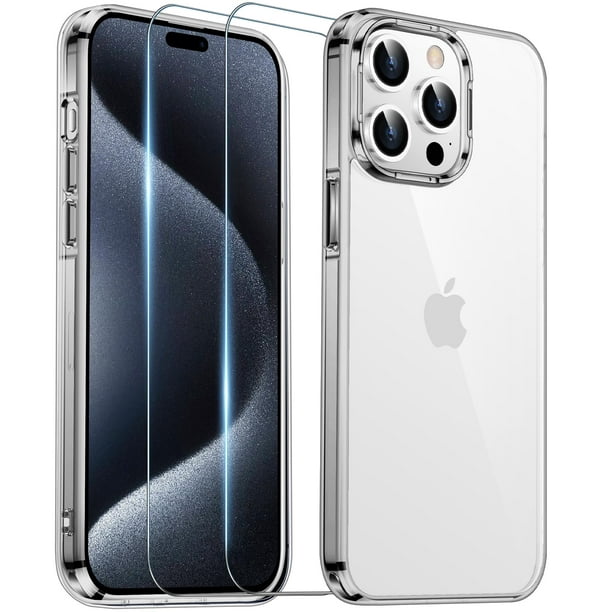 Funda Temdan para iPhone 15 Pro Max Transparente Antiamarillamiento