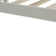 thumbnail image 3 of Wood Platform Full Size Bed Frame with Headboard for Bedroom,Living Room,Guest Room,Wood Slat Support,76"x57"x36",Pine Full Bed Frame,White, 3 of 7