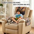 thumbnail image 3 of TSOVTHRID Eagle Aztec Tribal Geometric Print Non-Slip Recliner Cover, 4 Pcs Stain Resistant Recliner Slipcover Furniture Protector, 1 Seat Recliner Chair Slipcovers for Living Room, 3 of 7