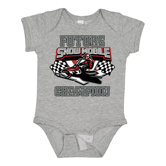 Inktastic Future Snowmobile Champion Boys or Girls Baby Bodysuit