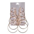 thumbnail image 1 of 6 Paires de Boucles d'Oreilles Créatives en Alliage, 1 of 6