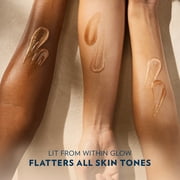 Vaseline Glazed & Glisten Sunlit Glow Vanilla Cocoa Shimmering Body Gel Oil with Ultra-Hydrating Lipids and 100% Pure Cocoa Butter, 6.8 fl Oz