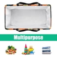 thumbnail image 5 of Dinosaur Premium Oxford Cloth Picnic Basket - Reusable, Foldable, Large Capacity Storage Box, Ideal Storage Bin or Shopping Basket for Outdoor Adventures, 5 of 7