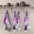 thumbnail image 5 of GZHJMY Soft Absorbent Reusable Kitchen Towels, Set of 6|28x18 in, Purple Gift and Silver Ball Dining Kitchen Living Room Tea Towels Dish Towels Decorative Towels, 5 of 7