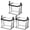 3PCS, variant on 12 PCS Heavy Duty Clear PVC Storage Bag for Clothes Moving, 38x24x32cm Stackable Tote with Handle and Zipper, College Dorm Home Organization