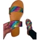 thumbnail image 3 of Mujeres Glitter Bling Fancy Slide Flat Low Wedge Casual Moda Sandalias Zapatos Wmkox8yii hj789, 3 of 5