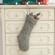 thumbnail image 4 of Calcetín navideño para decoración y almacenamiento de regalos | Calcetín navideño de poliéster para repisa de chimenea o árbol | Calcetín decorativo navideño para dulces, 4 of 6