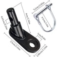 thumbnail image 3 of Acoplador de remolque de bicicleta Dinheiro, enganche de remolque de bicicleta, adaptador de montaje de enganche de remolque de acero, enganche de remolque de bicicleta para carga, niños y perros, 3 of 5