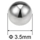 thumbnail image 2 of Bolas de rodamiento de 3.5 mm, bolas de precisión G25 de acero inoxidable 440C, paquete de 100, 2 of 3