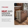 thumbnail image 6 of Rev-A-Shelf 53WC-1835SCDM-212 Double 35 Quart Pullout Soft Close Waste Bins, 6 of 7