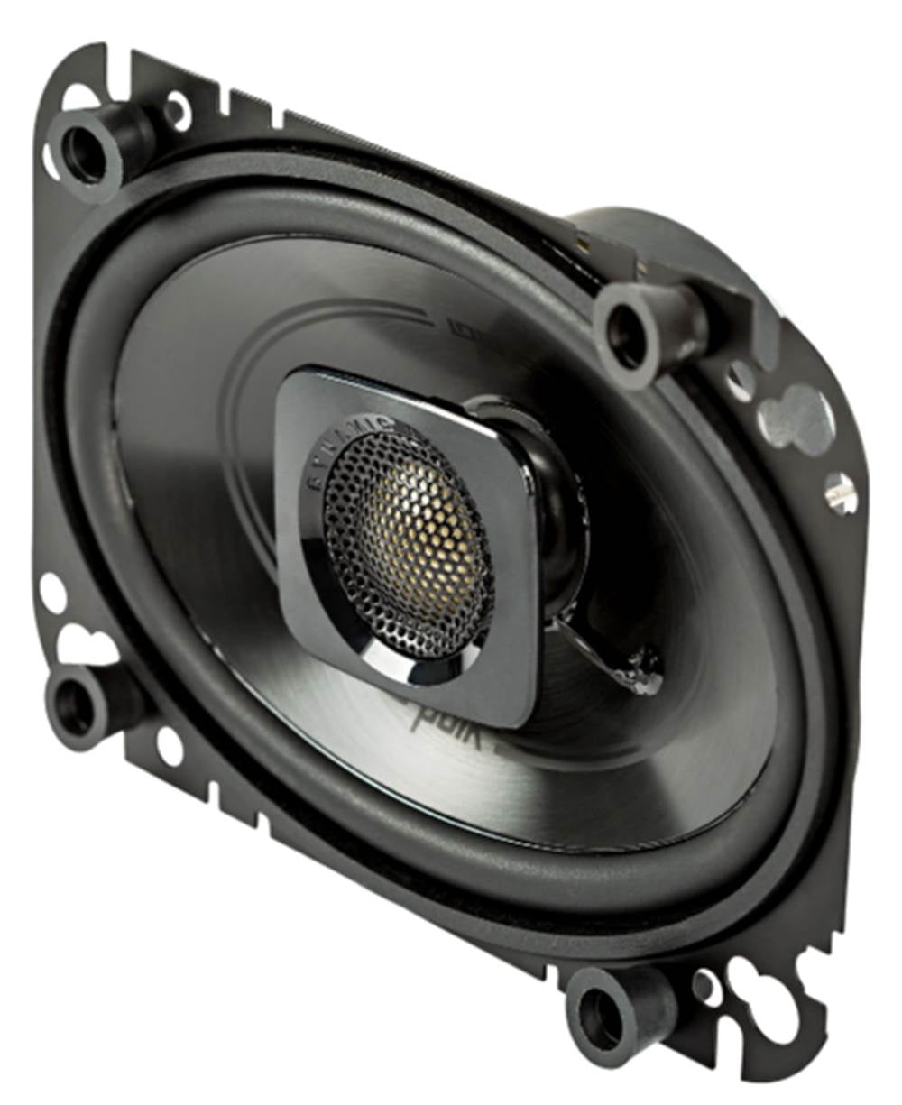 Polk Audio 4x6" 150W 2Way Car/Marine Coaxial Speakers Stereo Black (4