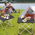 thumbnail image 2 of Portable camping table, lightweight folding table with aluminum tabletop and carrying bag, easy to carry, perfect for outdoor, picnic, cooking, beach, 2 of 5