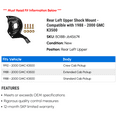 thumbnail image 2 of Rear Left Upper Shock Mount - Compatible with 1988 - 2000 GMC K3500 1989 1990 1991 1992 1993 1994 1995 1996 1997 1998 1999, 2 of 2