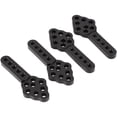 thumbnail image 4 of 4 piezas de soporte de amortiguador de metal CNC de la serie para ajustar la altura del soporte de ángulo para RC Car Axial SCX10 90046 D90 D110, negro, 4 of 5