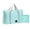 Light Blue, variant on LHNFT Foldable Travel Duffel Bag, 25L Waterproof Lightweight Weekender Overnight Bag for Camping, Holiday, Shopping, Outing, Vacation, Tote Carry on Luggage Storage Sports Gym Bags for Men Women