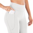thumbnail image 6 of Yoga Pants Women High Waist Casual Soft Straight Leg Flare Leggings Tummy Control Seamless Bootcut Pants With Pockets, 6 of 6