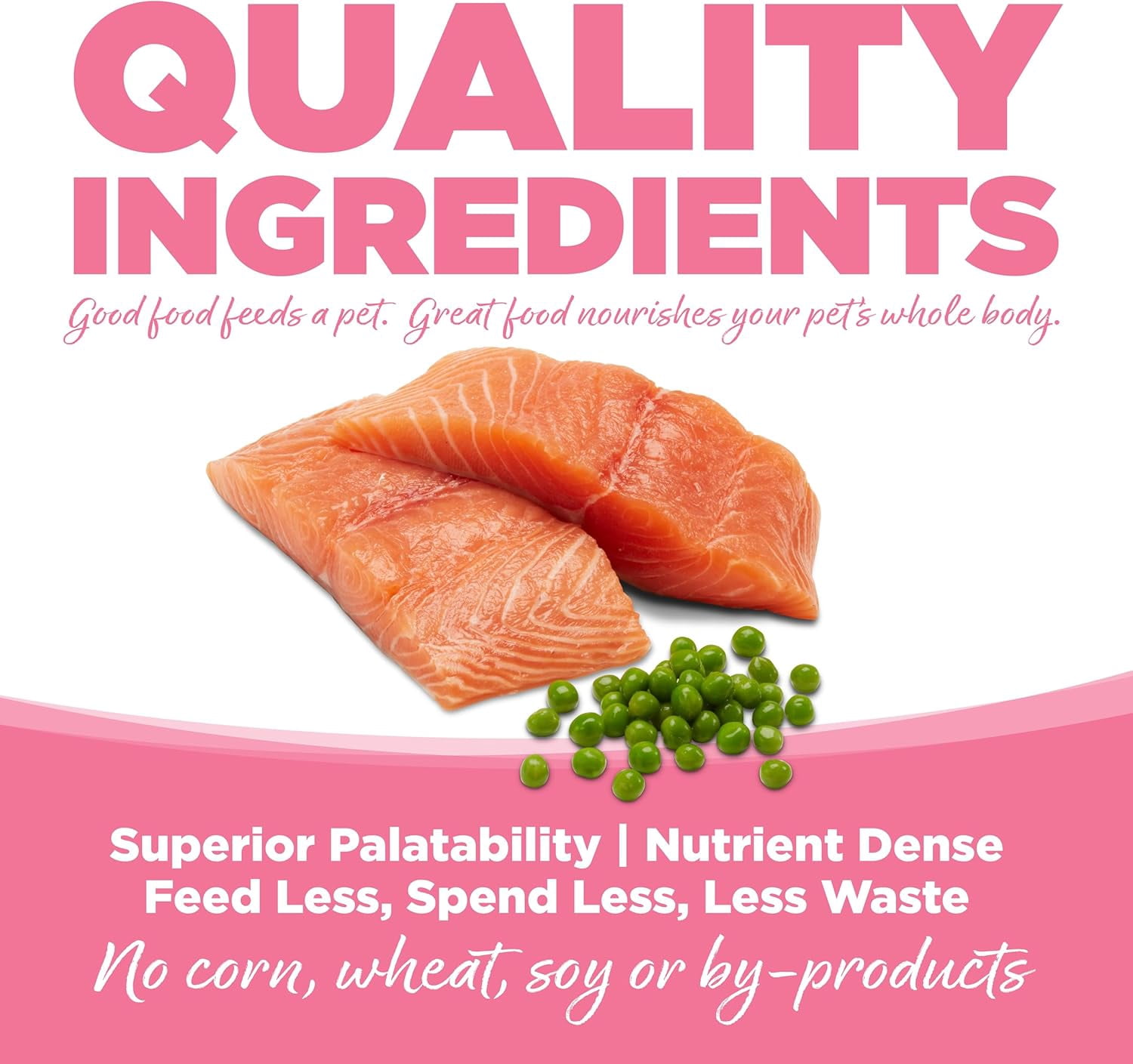 NutriSource Pure Vita Grain Free Cat Food, Salmon and Peas, 12LB