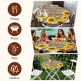 thumbnail image 6 of Sunflowers Retro Round Tablecloth 55-60 Inch Round Fitted Table Cloth with Elastic Edge, Pastoral Floral Wooden Planks Farmhouse Waterproof Table Cover Protector for Outdoor Picnic Party Dining, 6 of 6