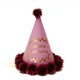 thumbnail image 5 of Gorro triangular de alambre dorado de 20 cm para decoración de tartas de fiesta de adultos y niños, gorro de cumpleaños de bronce perlado, 5 of 6
