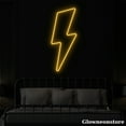 thumbnail image 2 of Glowneon Lightning Bolt Neon Sign, Lightning Led Sign, Lightning Bolt Wall Decor, Kid Room Decor, 2 of 5