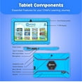 thumbnail image 4 of Contixo 7" Kids Tablet & Smart Watch Bundle, STEM Learning w/ Contixo Academy, Kids Ages 3-7, Parental Controls, Android Tablet, WiFi - Blue, 4 of 10